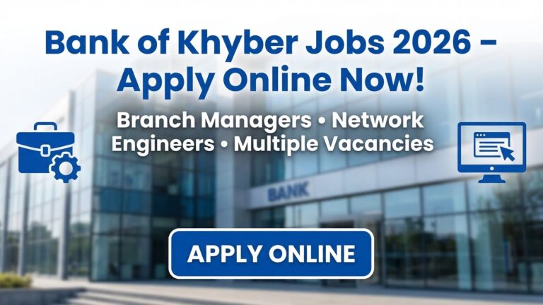 Bank of Khyber Jobs 2026 – Apply Online for Branch Managers, Network Engineer & Other Latest Vacancies